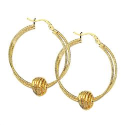 Créoles boules brossée...