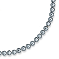Collier en perles grise...