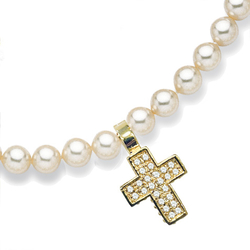 Collier perles d'imitation...