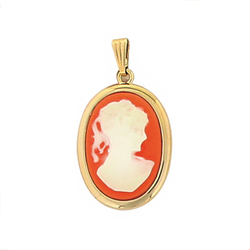 Pendentif plaqué or et...