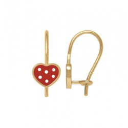 Boucle d'oreilles émaillée...