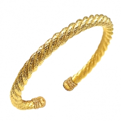 Bracelet rigide torsadé...