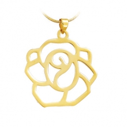 Pendentif ajouré plaqué or