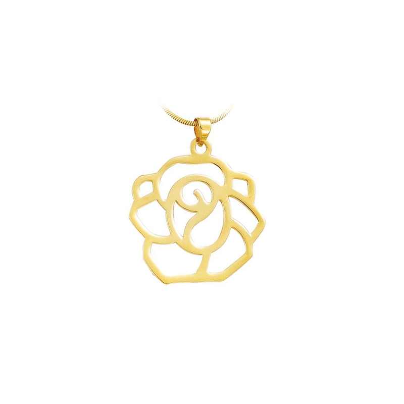 Pendentif ajour&eacute; plaqu&eacute; or