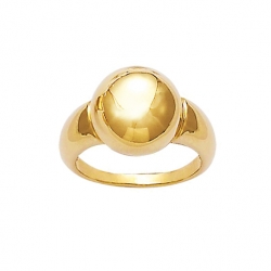 Bague boules plaqué or