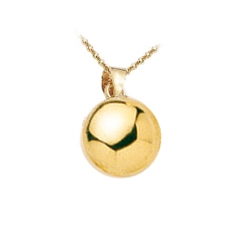 Pendentif boule plaqué or
