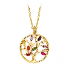 Pendentif plaqué or et...