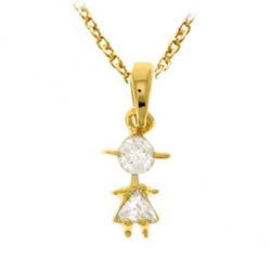 Pendentif poupée en oxyde...
