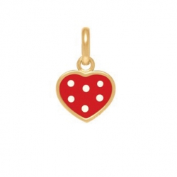 Pendentif cœur plaqué or et...