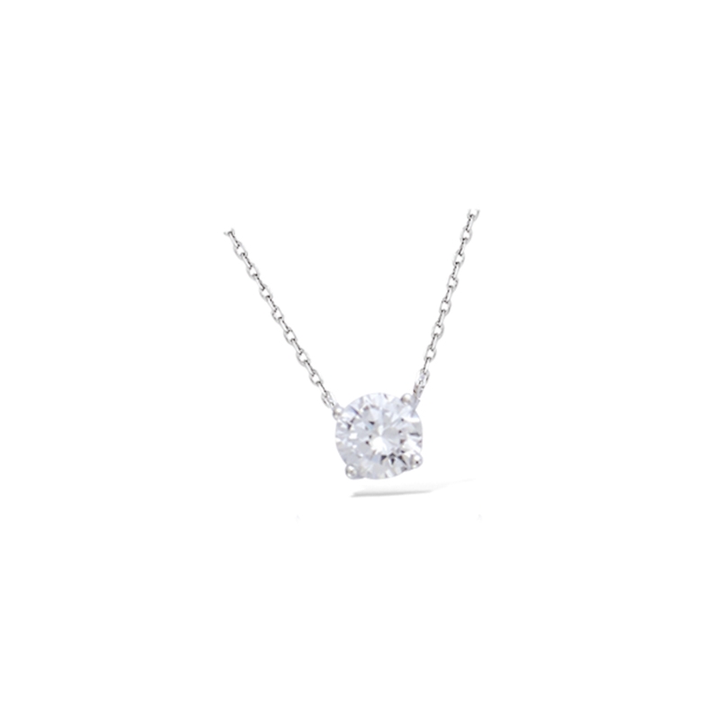 Collier argent et oxyde de zirconium