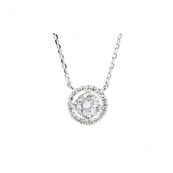 Collier argent et oxyde de...