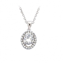 Pendentif argent ajouré et...