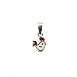 Pendentif argent et émail...