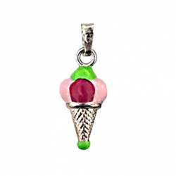 Pendentif argent et émail...