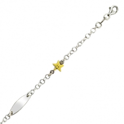 Bracelet argent et émail de...