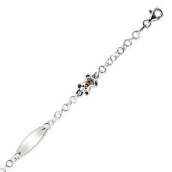 Bracelet argent et émail de...