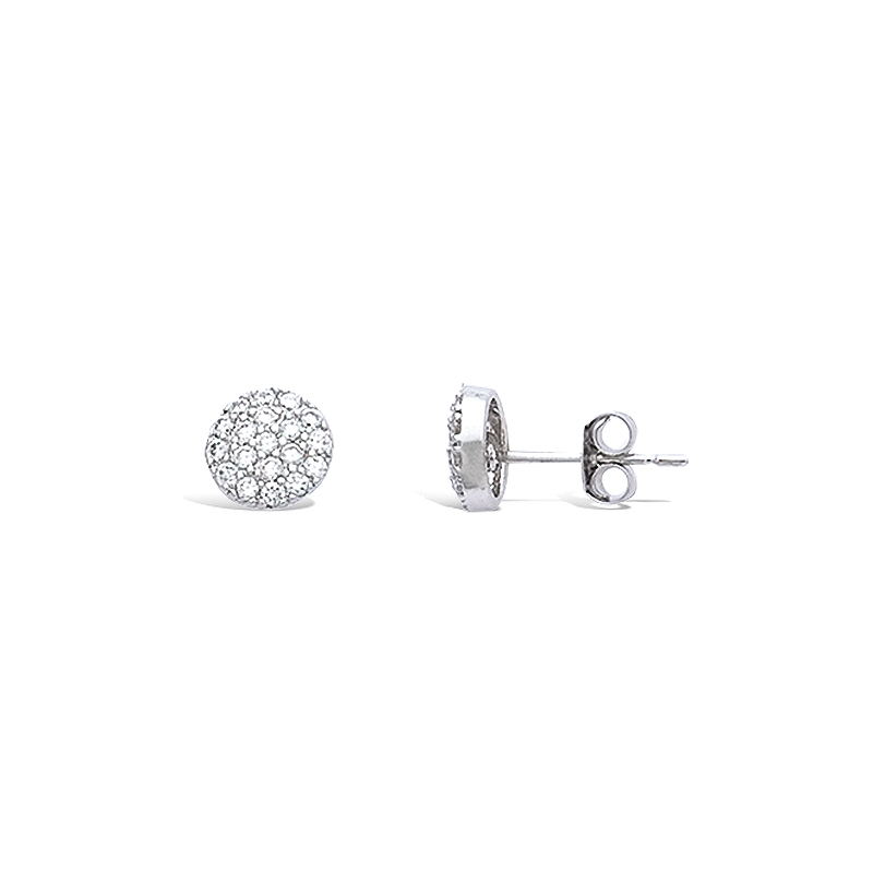 Boucle d'oreilles argent et oxyde de zirconium