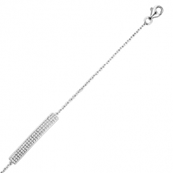 Bracelet argent et oxyde de...