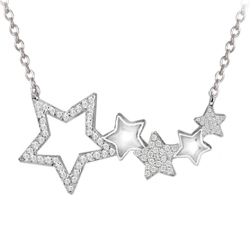 Collier argent et oxyde de...