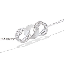 Bracelet argent et oxyde de...