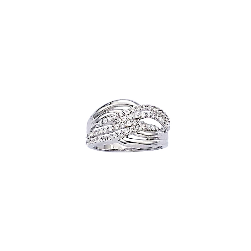 Bague argent et oxyde de zirconium