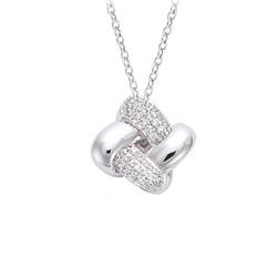 Collier argent et oxyde de...