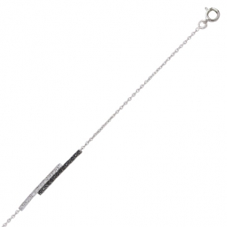Bracelet argent et oxyde de...