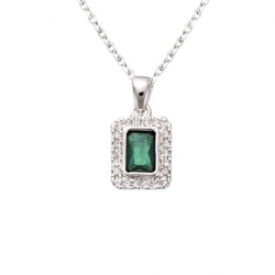 Pendentif argent et oxyde...