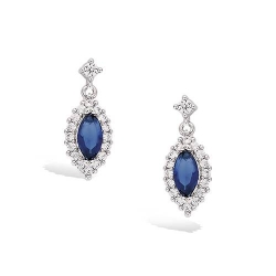 Boucle d'oreilles argent et...