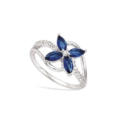 Bague argent et oxyde de...