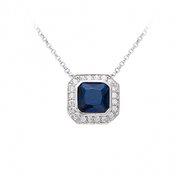 Collier argent et oxyde de...