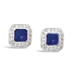 Boucle d'oreilles argent et...