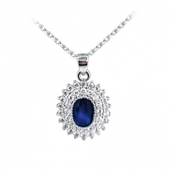 Pendentif argent et oxyde...