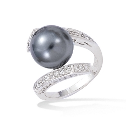 Bague argent avec perle...
