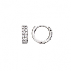 Boucle d'oreilles argent et...