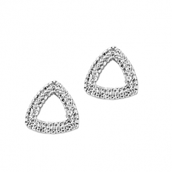 Boucle d'oreilles argent et...