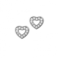 Boucle d'oreilles argent et...