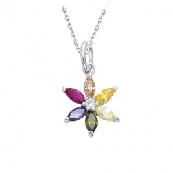 Pendentif argent et oxyde...