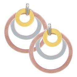 Boucles d'oreilles argent 3...