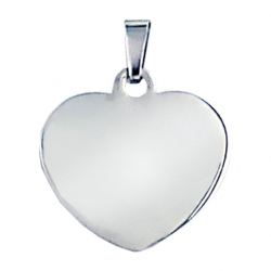 Pendentif cœur acier