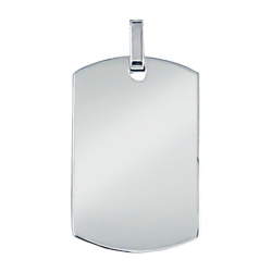 Pendentif rectangulaire acier
