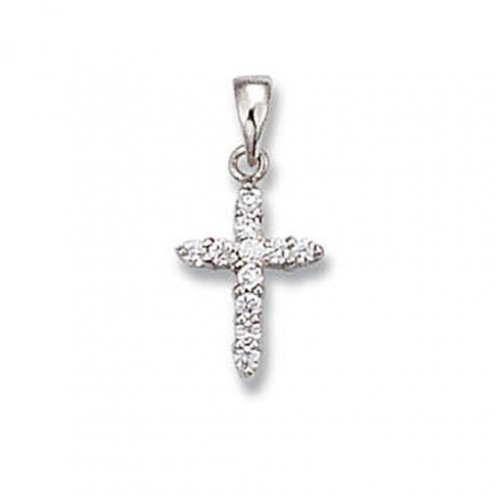 Croix Argent et oxyde blanc