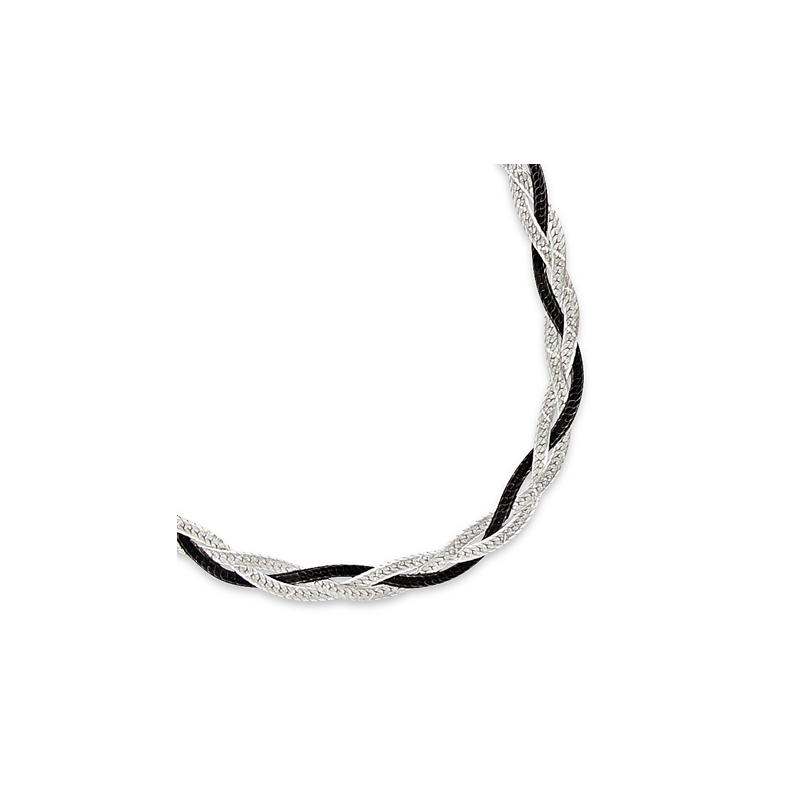 Collier argent 2 tons en 40 cm