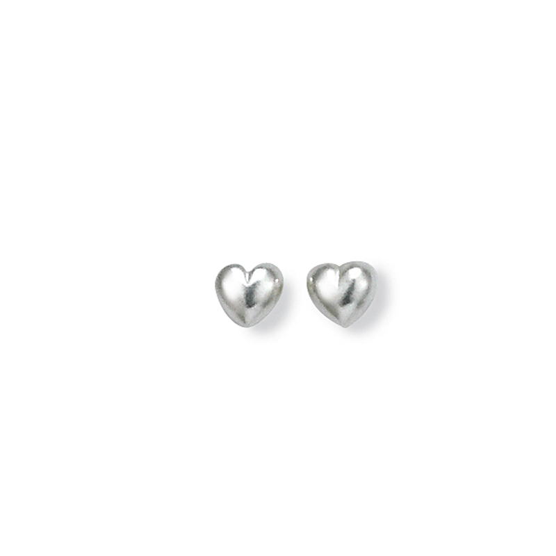 Boucle d'oreille argent coeur