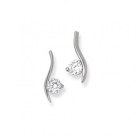 Boucles d'oreilles Argent et oxyde  blanc